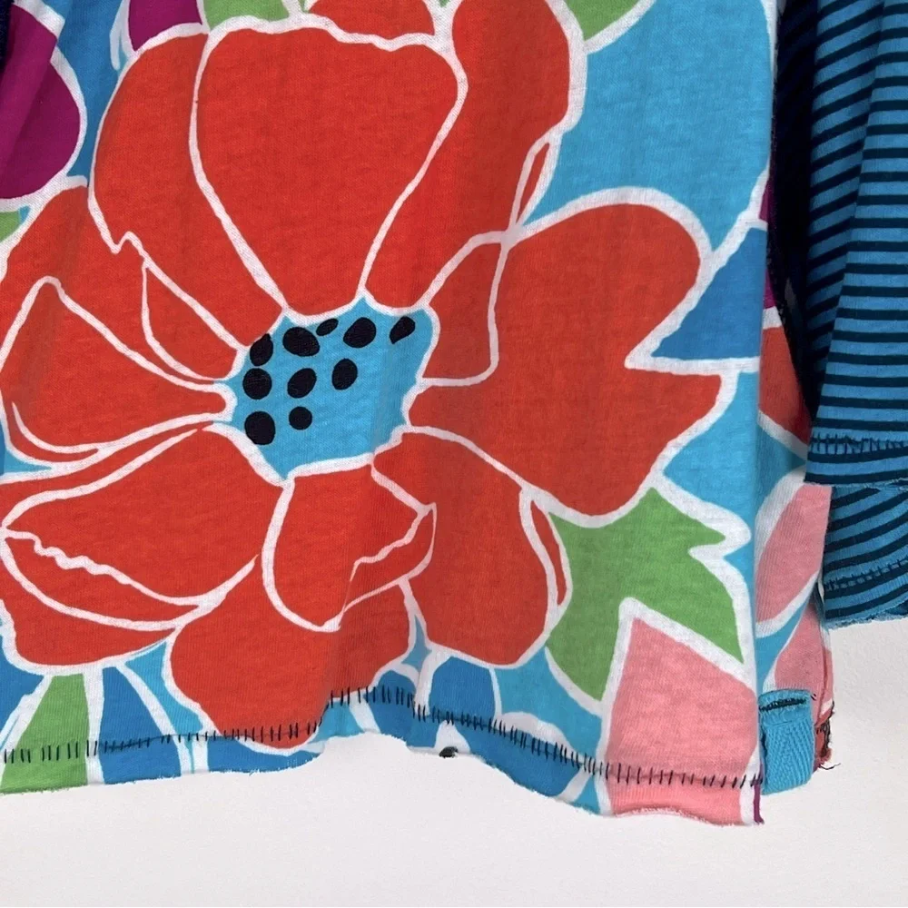 Free People | Floral Boxy Cropped On A Boat Polo Top | M - Picture 7 of 16